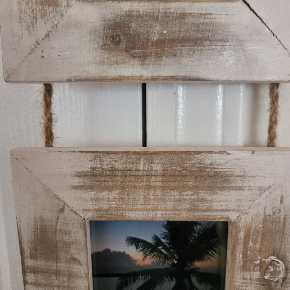 Rustic Wood Multi Picture Frame - Picture 2 of 5